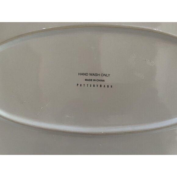 Oval Pottery Barn Fresco Turkey Platter XL 22" Thanksgiving Heirloom - Picture 5 of 5